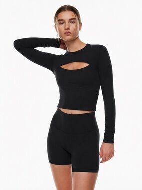 Aritzia | Tna | M | Cutout Long Sleeve | Black